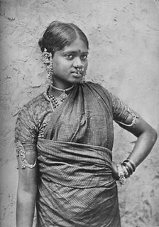 A nautch girl, Madras Presidency, 1902. Artist: Unknown.