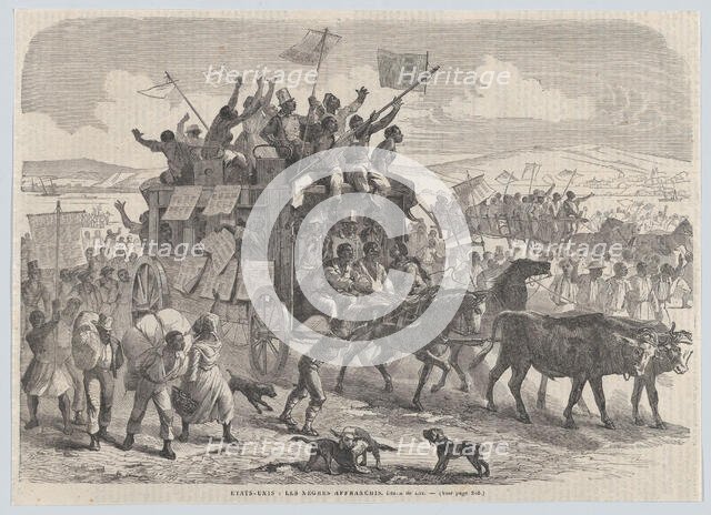Emancipated Slaves, from "Le Journal Illustré", July 23-30, 1865. Creator: Amand Jacob.