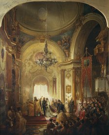 The Marriage of Prince Alfred, Duke of Edinburgh to Grand Duchess Maria Alexandrovna, 23 January 187 Creator: Chevalier, Nicholas (1828-1902).