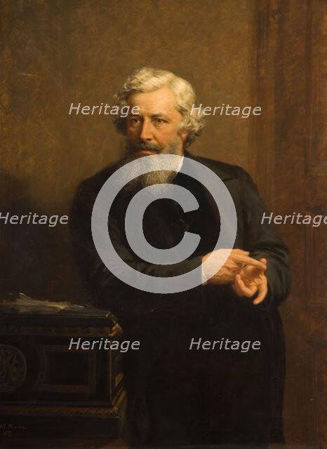 Portrait of George Dawson, 1877. Creator: Henry Turner Munns.