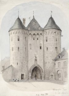 City gate "Neusser Thor", 1850-1855. Creator: Karl Anders Ekman.