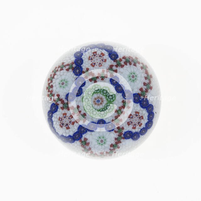 Paperweight, France, c. 1845/60. Creator: Baccarat Glasshouse.