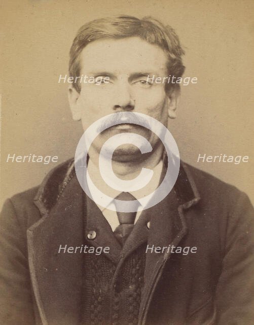 Parisot. Louis. 37 ans, né à Saint-Avalet (Moselle). Employé au "Petit Journal". Anarchist..., 1894. Creator: Alphonse Bertillon.