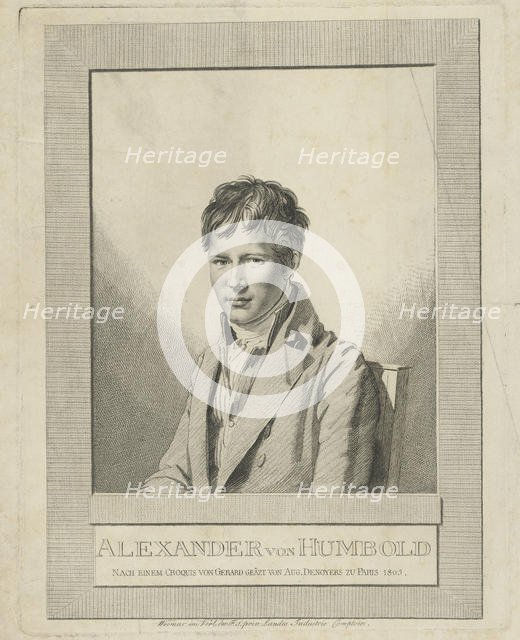 Portrait of Alexander von Humboldt (1769-1859), 1805. Creator: Desnoyers, Auguste Gaspard Louis (1779-1857).