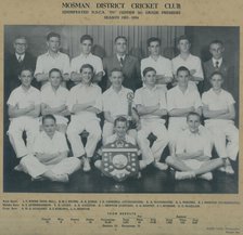 Mosman District Cricket Club. Creator: Unknown.