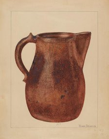 Pitcher, c. 1937. Creator: Yolande Delasser.