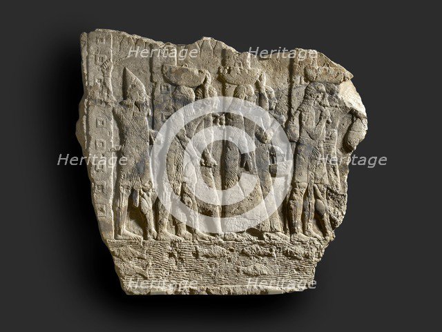 Relief, fragment, c9th century BC. Artist: Unknown.