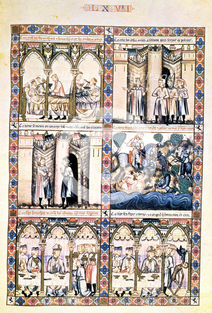 Cantiga LXVII: 'Como Santa Maria fez connoçer ao ome boo que tragia o demo consigo por servente; …