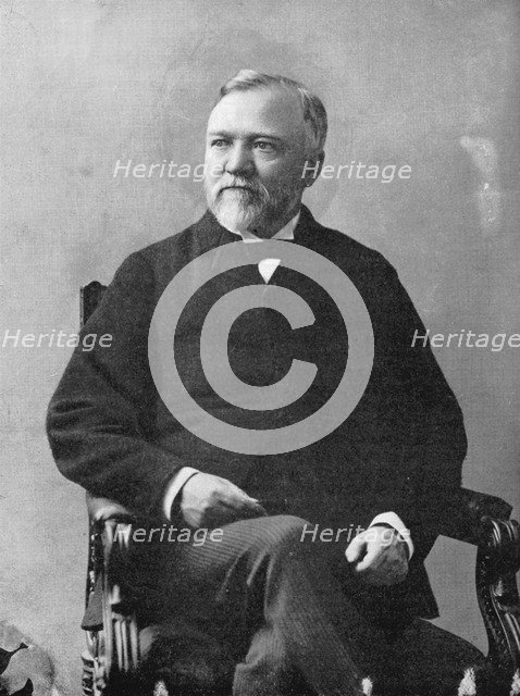 Andrew Carnegie (1835-1918), Scottish-American industrialist and philanthropist, 1870s. Artist: Matthew Brady