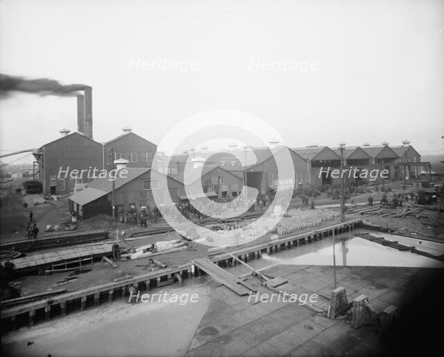 Some of the shops, Great Lakes Engineering Works, Ecorse, Mich., (1906?). Creator: Unknown.