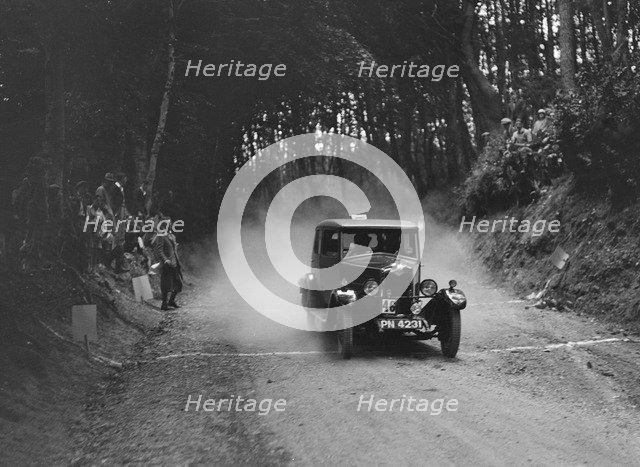 Riley taking part in a motoring trial, c1930s. Artist: Bill Brunell.