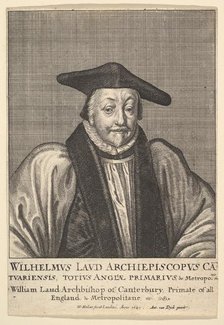 William Laud, Archbishop of Canterbury, 1641. Creator: Wenceslaus Hollar.