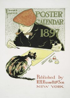 Posters Calendar 1897, Published by R.H.Russell & Son New York, c1897. Creator: Edward Penfield.