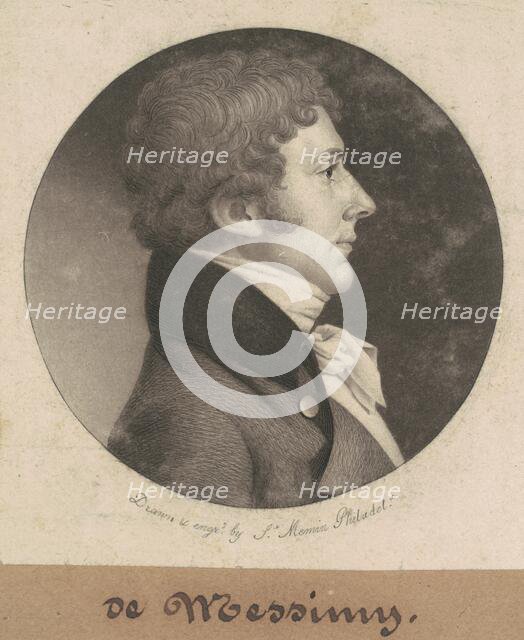 de Messimy, 1801. Creator: Charles Balthazar Julien Févret de Saint-Mémin.