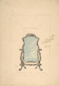 Design for Cheval Glass, 1835-1900. Creator: Robert William Hume.