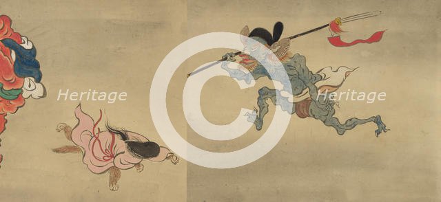 Copy of Night Parade of One Hundred Demons from the Shinjuan Collection, 18th century. Creator: Mochizuki Gyokusen.