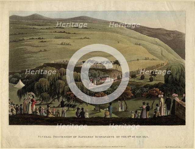 Funeral procession of Napoleon Bonaparte on the 9th of May, 1821, 1828. Artist: Anonymous  