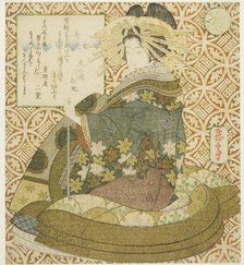 Jurojin, from the series "A Parody of the Seven Gods of Good Fortune (Mitate shichifukujin)", c.1828 Creator: Gakutei.