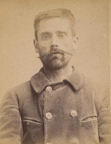 Segard. Philogone. 44 ans (35 ans inscrit sur la photo), né à Salond (Somme). Journalis..., 1891-95. Creator: Alphonse Bertillon.