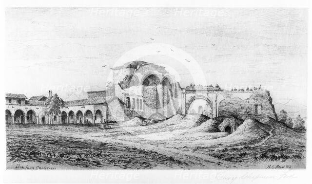 Mission San Juan Capistrano, Published in 1883. Creator: Henry Chapman Ford.