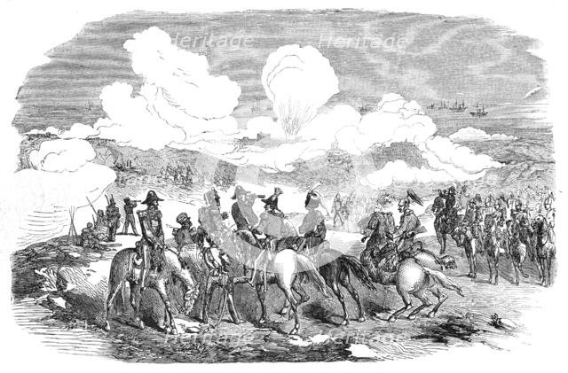 Bombardment of Sebastopol - General Sir De Lacy Evans and staff, 1854. Creator: Unknown.