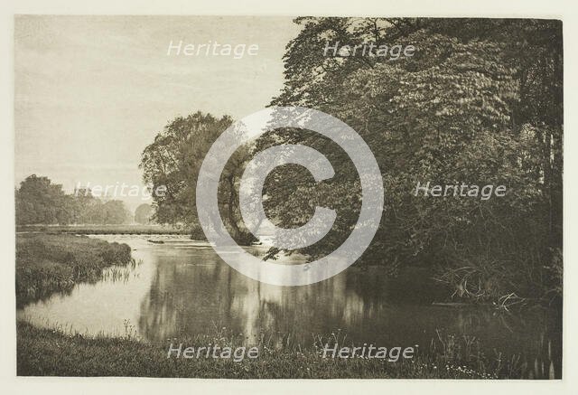 Crow-Island Stream, River Wye, 1880s. Creator: Peter Henry Emerson.