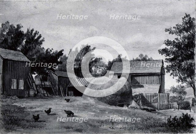Farm Scene, second half 19th century. Creator: Unknown.