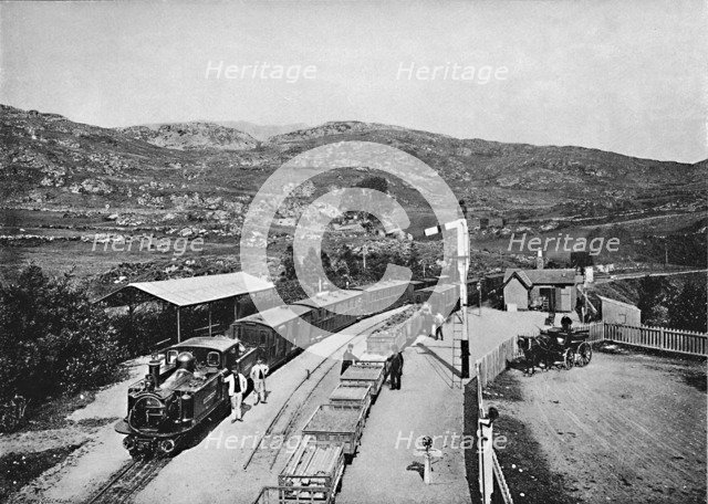 'Ffestiniog Railway: Tan-Y-Bwlch Station', c1896. Artist: Carl Norman.