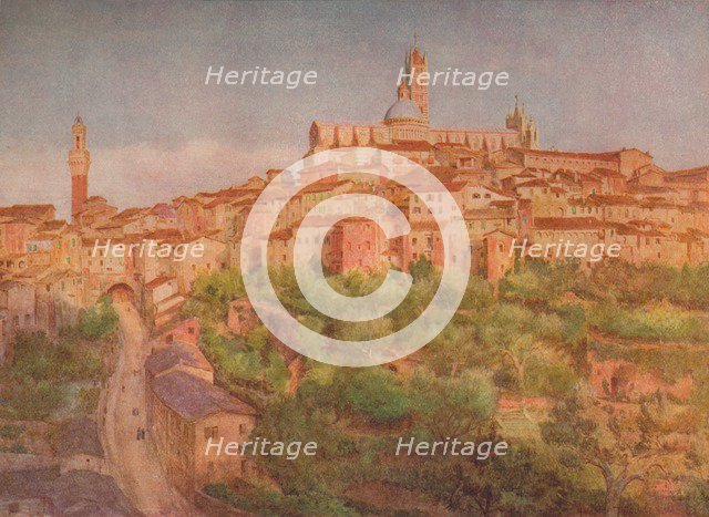'Siena: A Town on a Hill', c1900 (1913). Artist: Walter Frederick Roofe Tyndale.