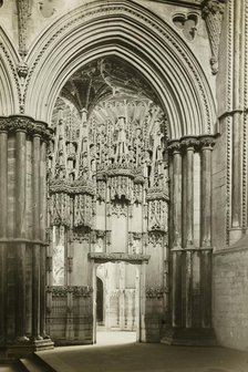 Ely Cathedral: Bishop Alcock's Chapel from Reho-Choir, 1891. Creator: Frederick Henry Evans.