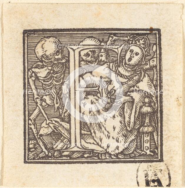 Letter F. Creator: Hans Holbein the Younger.