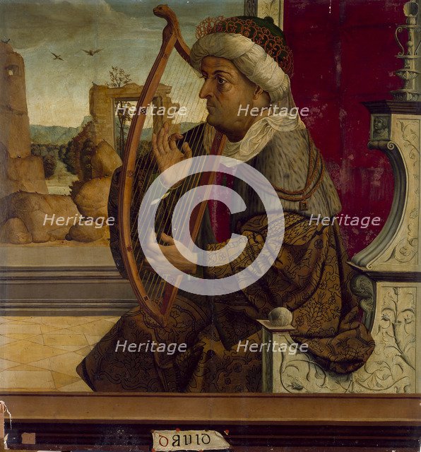 King David, c. 1525. Artist: Maestro de Becerril (active Early 16th-century)