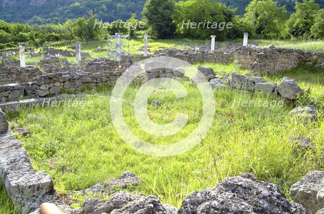 Buildings at Edessa, Greece. Artist: Samuel Magal