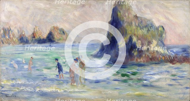 Moulin Huet Bay, Guernsey, ca. 1883. Artist: Renoir, Pierre Auguste (1841-1919)