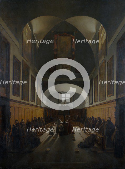 'The choir of the Capuchin Church, Rome', 1817. Artist: Francois-Marius Granet.