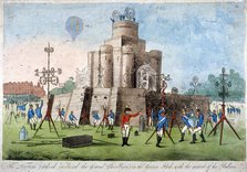 Fortress in Green Park, Westminster, London, 1814. Artist: Anon