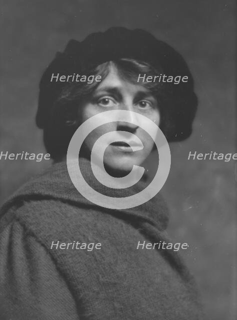 Eastman, Crystal, Miss, portrait photograph, 1916 Mar. 29. Creator: Arnold Genthe.