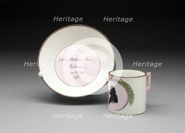 Cup and Saucer, Meissen, 1797. Creator: Meissen Porcelain.
