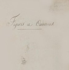 Title to Scrapbook containing Drawings and Several Prints of Architecture, Interi..., ca. 1800-1850. Creators: Workshop of Charles Percier, Workshop of Pierre François Léonard Fontaine.