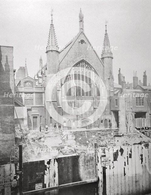 Guildhall, City of London, 1870. Artist: Anon