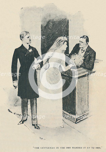 'The Gentleman In The Few Handed It Up To Her', 1892. Artist: Sidney E Paget.