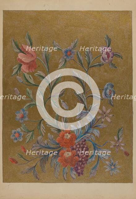 Detail of Painting on Altar Panel, c. 1936. Creator: Emery Gellert.