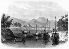 'Scene on the River Barack, near Cachar', c1891. Creator: James Grant.