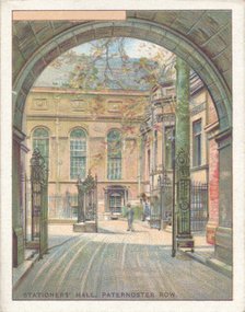 'Stationers' Hall, Paternoster Row', 1929. Artist: Unknown.