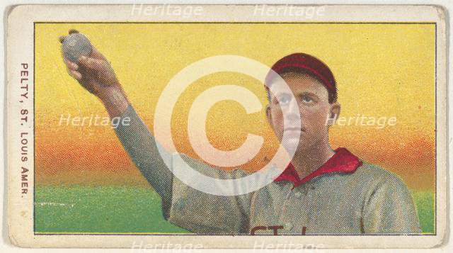 Pelty, St. Louis, American League, from the White Border series (T206) for the American..., 1909-11. Creator: American Tobacco Company.