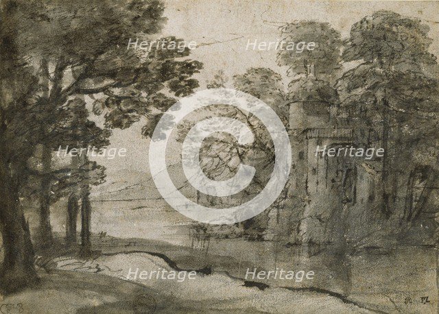 Watermill among Trees, c1635-1638. Artist: Claude Lorrain.