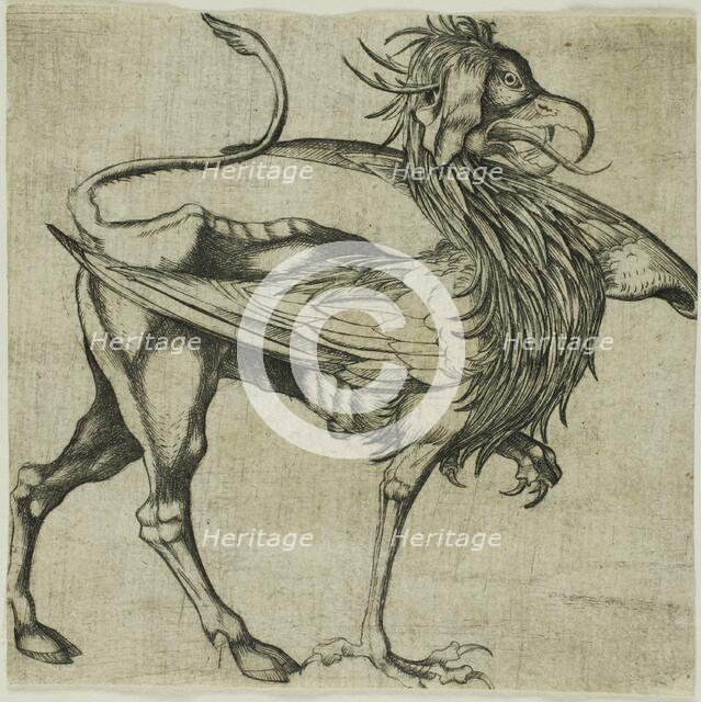 The Griffin, c. 1485. Creator: After Martin Schongauer German, c. 1430/50-1491.