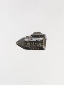 Cylindrical Pendant with Magical Writing, Iran, 9th-10th century. Creator: Unknown.