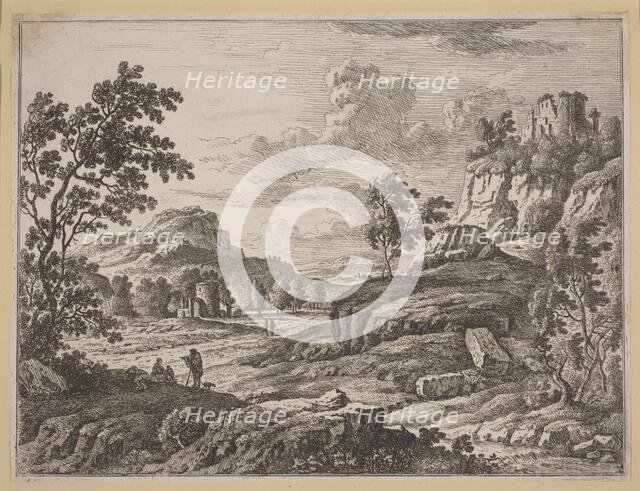 Landscape with Two Ruined Towers. Creator: Johann Christoph Dietzsch.