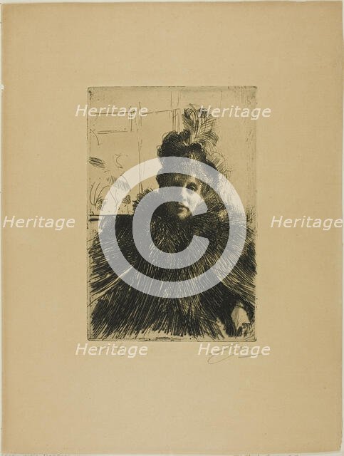 Gerda Hagborg III, 1896. Creator: Anders Leonard Zorn.